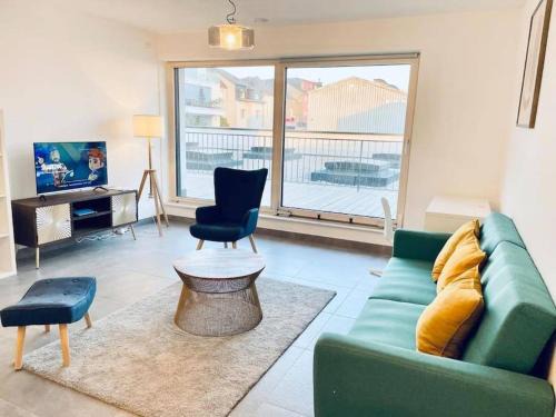 Bonnevoie Apartment | Charming 2 bedrooms Flat in Center w FREE Parking &Terrace