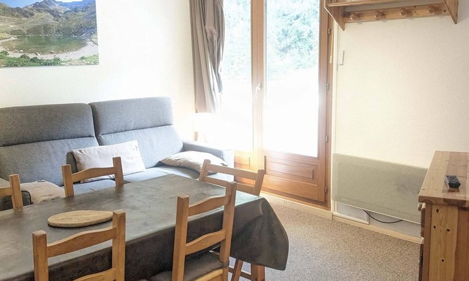 Prapoutel Apartment | Charming 2-room apartment at the foot of the slopes with balcony and ski locker