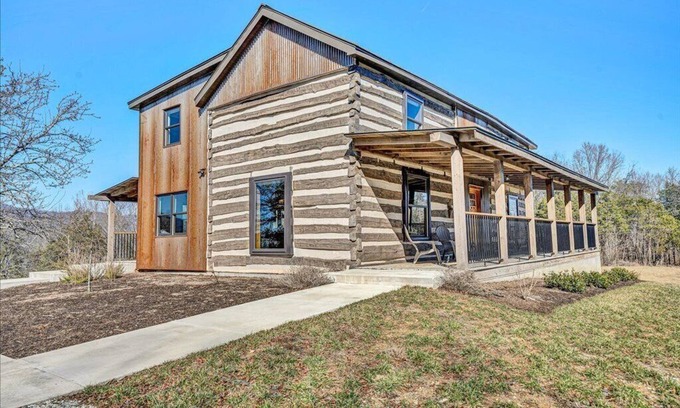 Lowesville Cabin | Charming, fully renovated 19th century cabin with spectacular views. 4 BR, 2 BA.