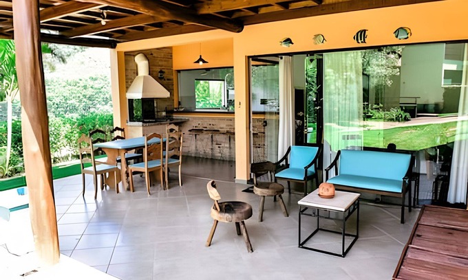 Tesouro da Colina Condo | Charming house with sea view in Ilhabela