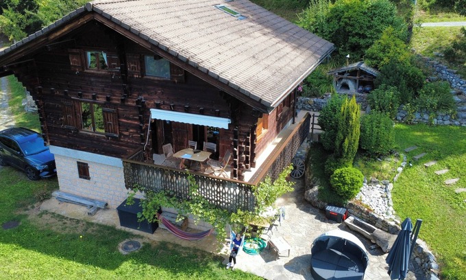 Mieussy Ski Chalet | Charming lux chalet, views comfort escape, Samoens Valley, peaceful log fire