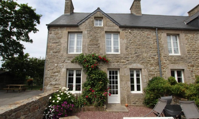 Les Pieux Cottage | Charming Normandy house with enclosed garden, fireplace, Wi-Fi, and pets welcome