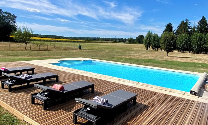 Les Adjots House | Charming stone gîte with private pool. Escape into the French countryside.