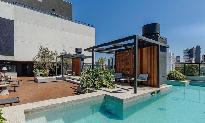 Rio Branco Apartment | Charming Studio With Pool in POA Grb0917