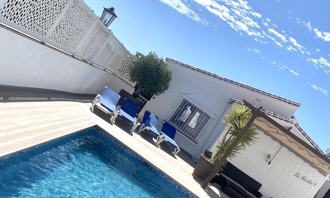 Chimenea Villa | Charming Villa near the Sea with Pool, Wi-Fi, A/C, Garden & Balcony