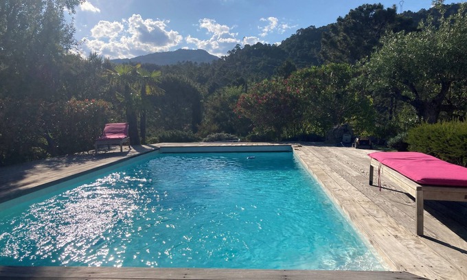Favone Villa | Charming villa with panoramic view of Corsica Favone beach 300m away