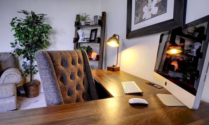 Kannapolis Apartment | Charming Workspace Oasis