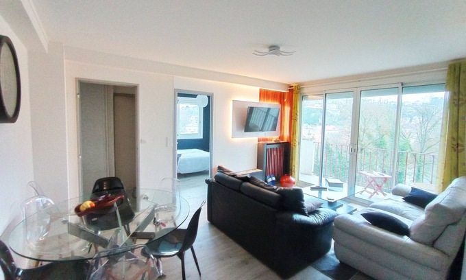 Poitiers Apartment | Chez Jean-claude, vue Panoramique au Réveil