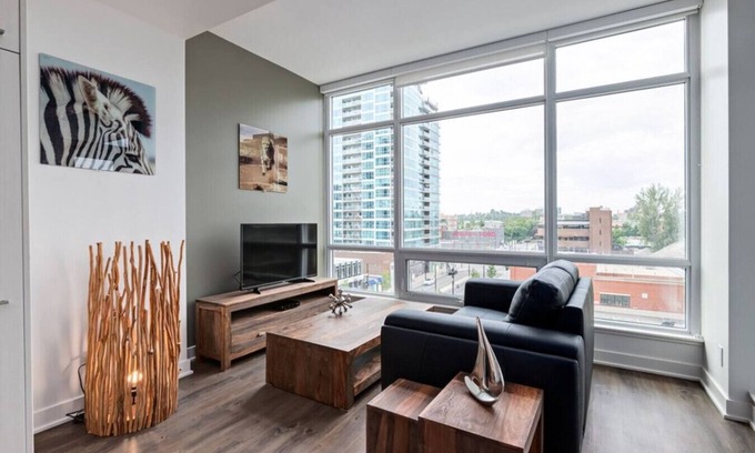 Beltline Apartment | Chic 1BR Apt with Balcony and City Skyline Views