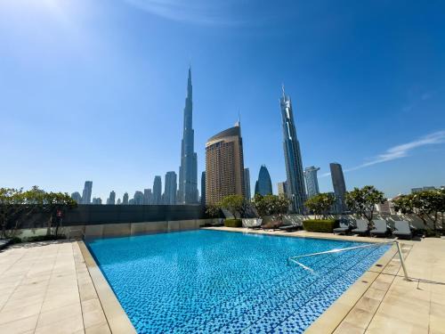 Bur Dubai Apartment | Chic 1BR in Downtown Dubai-Direct access to Dubai Mall