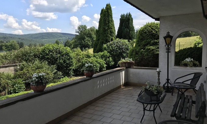 Hirschhorn Apartment | Chic furnished apartment in a beautiful location with gardens and a view.