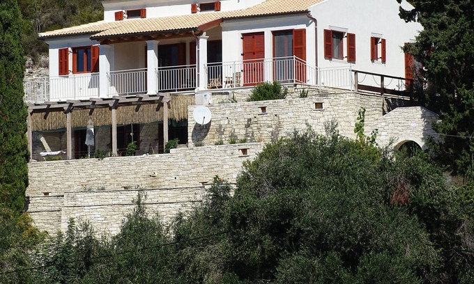 Lakka Villa | Cliff Top Pool Villa over-looking Lakka Bay Paxos