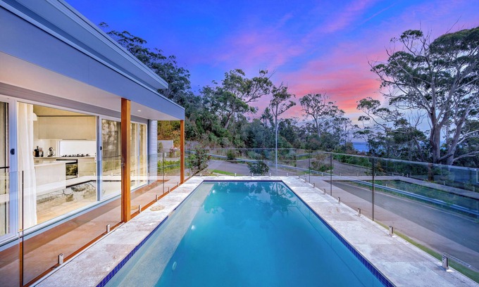 Corlette House | Coastal Luxury nSwimming Pool nWater and Bushland Views