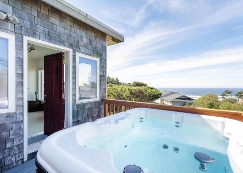 Newport House | Coastal Retreat with Ocean Views and Hot Tub