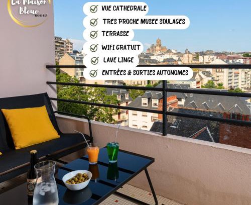 Rodez Apartment | Cocon, vue Rodez, terrasse, box, musée Soulages