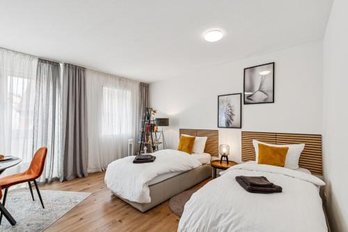 Neunkirchen Apartment | Comfort Family & Business Apartment in Neunkirchen - 2 SZ - Self-Check-in - WLAN 250 Mb - Parkplatz - Balkon - Badewanne - bis zu 5 Pers