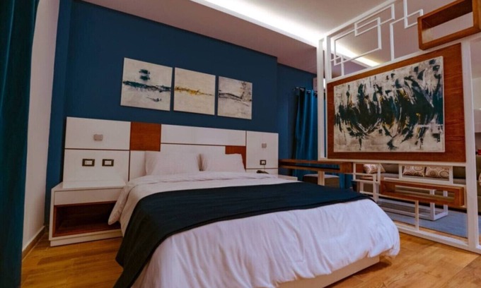 New Cairo Apartment | Comfortable 1BR Apartment near Cairo Airport with 2 Balconies