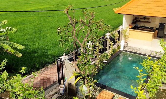 Cemagi House | Comfortable Guesthouse with Outdoor Pool and Ricefield view