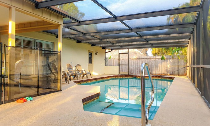 Riverview Estates House | Comfortable home, heated salt-cell pool with child-safety, 10 min from the beach