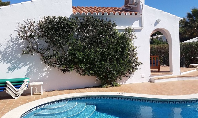Binibequer Vell Villa | Comfortable Villa in Binibeca with Private Pool and Roof Terrace with Sea Views