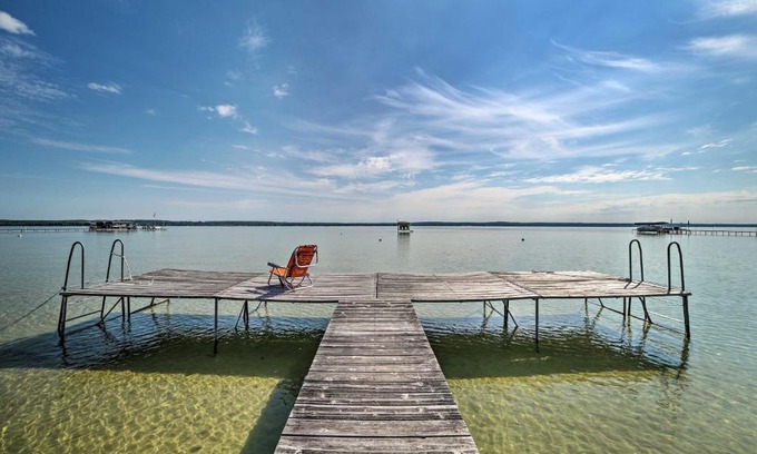 Brutus House | Comfy Burt Lake Abode - On-Site Lake Access!