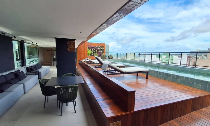 Cabo Branco Apartment | Complete flat with sea view and 2 minutes to put your feet in the sand!