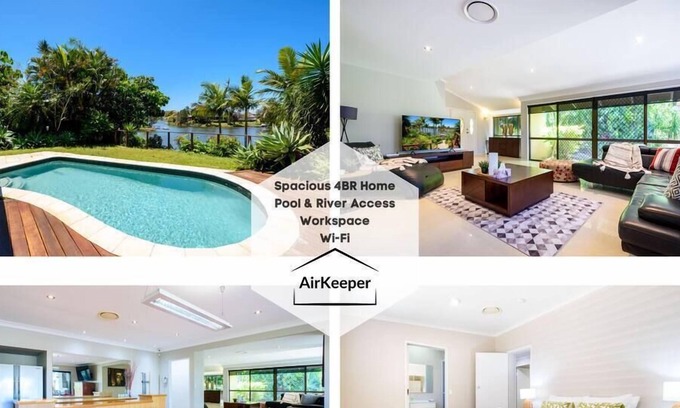 Carrara House | Complete Waterfront Family Retreat / Carrara QLD