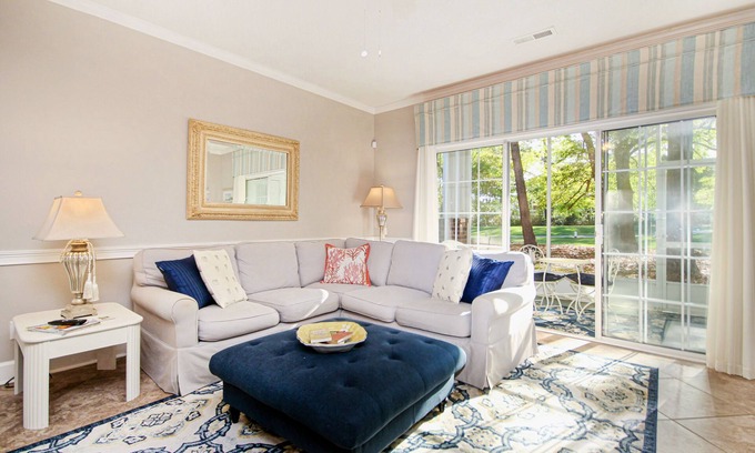 Myrtle Beach House | Condo with central AC, washer/dryer, shared outdoor pool, & on-site golf