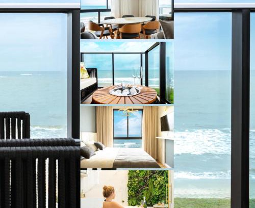 Barra Velha Apartment | Conforto e Estilo Vista para o Mar Hidromassagem Wi-Fi Ar Condicionado Vaga Privativa e a Passos da Praia