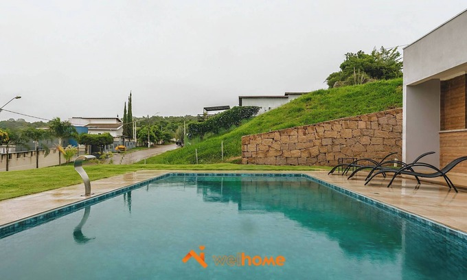 Itupeva House | Conforto e piscina em condomínio em Itupeva