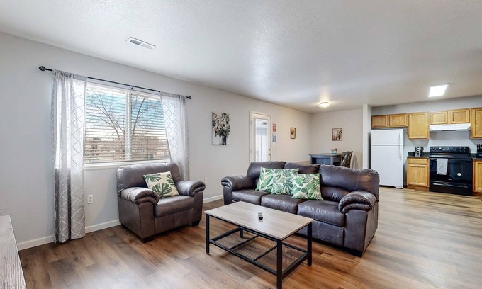 Brighton Apartment | Cool 2-Bed Condo Patio & Parking in Brighton near DIA and easy access to Denver