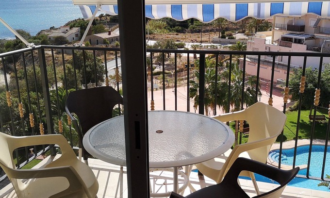 Coveta Fuma Apartment | Costa Blanca, 1st line to the sea in El Campello. With private sun terrace, Beautiful resort