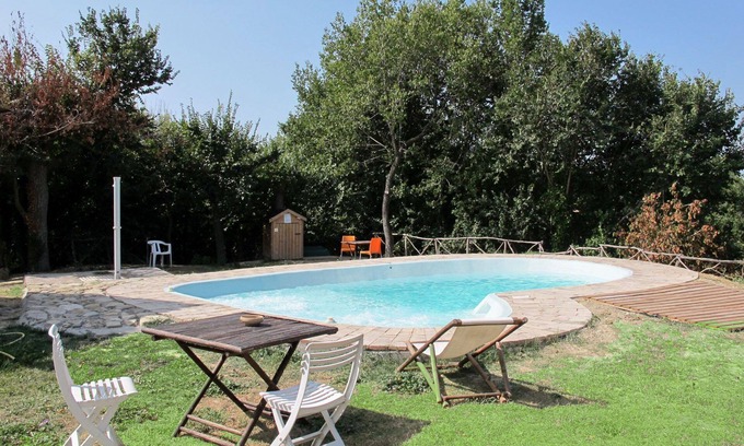 Granarola Apartment | Cosy apartment for 4 people with pool, WIFI, A/C, TV, patio, pets allowed and panoramic view