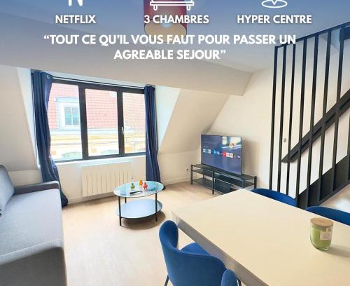 Douai Apartment | Cosy appart- 6 pers Netflix Hyper centre Douai