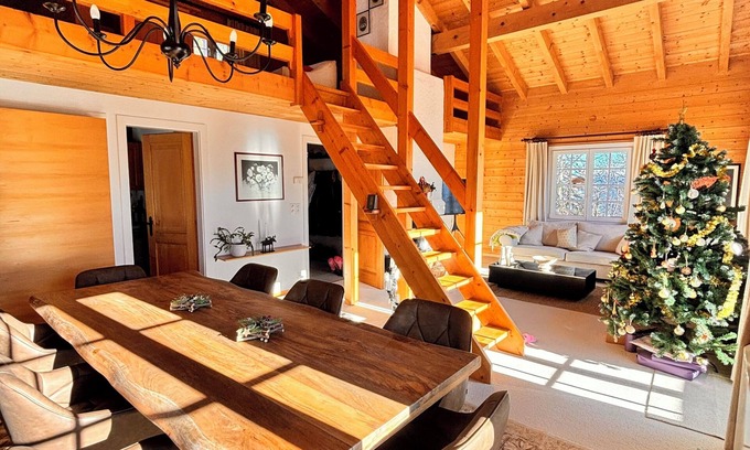 Randogne Ski Chalet | Cosy chalet with sublime view in Crans Montana