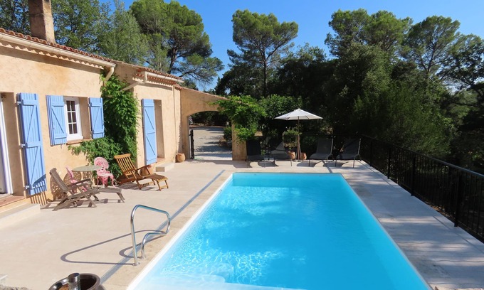 Cotignac Villa | Cotignac,luxury Provencal villa, pool, 2 acres of woods, stone terraces, privacy