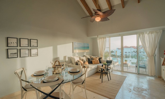 Cap Cana Marina Condo | COZIEST 2 BEDROOM LOFT WITH PRIVATE BEACH AT CAP CANA
