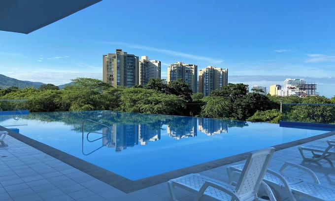 Papare Apartment | Cozy 1-bedroom apartment in enjoyable Santa Marta with AC, WiFi