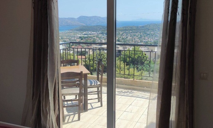 Saronida Apartment | Cozy apartment with a magnificent sea view towards Saronikos Athens-Greece