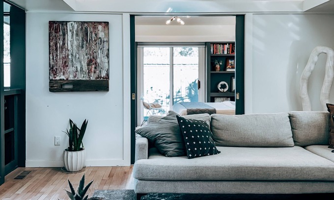 Stillwater Ski Chalet | Cozy, artsy chalet in Stillwater with WiFi and AC and set in a scenic landscape.