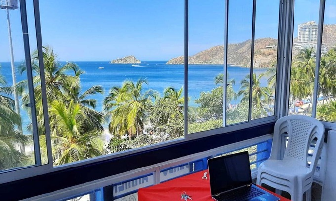 El Rodadero Apartment | Cozy beauty , relaxing apt in front of the beach with a majestic view