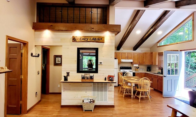 Sylva Cabin | Cozy Cabin with Firepit, Central A/C