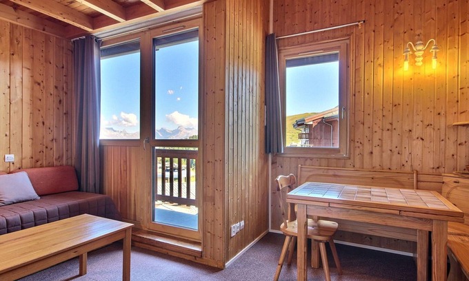 Plagne Villages Apartment | Cozy duplex for 5, ski-in/ski-out and near shops