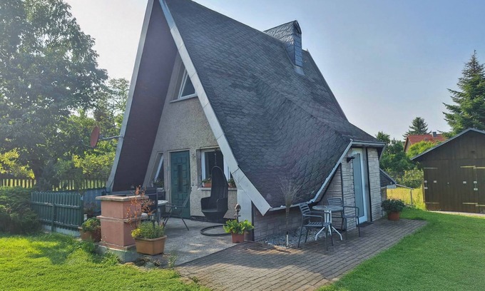 Huttenrode House | Cozy Finnish cabin with fireplace in the Harz