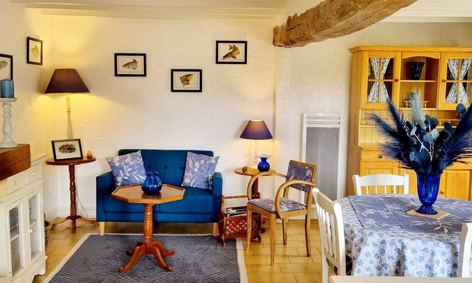 Lesquielles-Saint-Germain Cottage | Cozy Riverside Getaway with Terrace, BBQ, Fireplace - Near Village Center