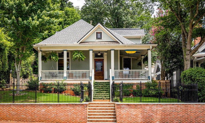 East Side House | Cozy house with hot tub, fireplace + walking distance to Zoo Atlanta