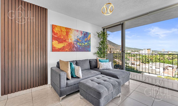 San Salvador Apartment | Cozy, Modern, Upscale APT W/Views, Pool, Gym, A/C