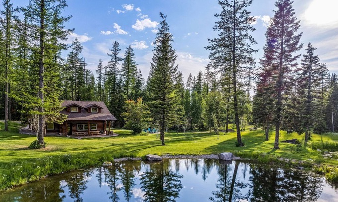 Bigfork Cabin | Cozy mountain cabin on a pond w/ firepit, close to great hiking and Glacier Park