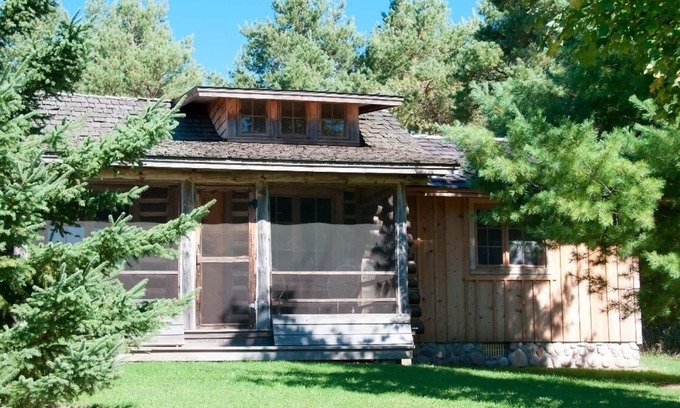 Harbor Springs Cabin | Cozy, Romantic, Log Cabin.