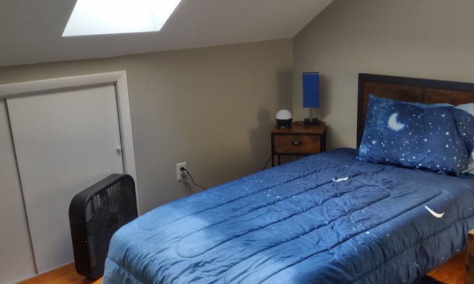 Hopewell Apartment | Cozy Suburban Nest Guest Suite separate from main home with hottub